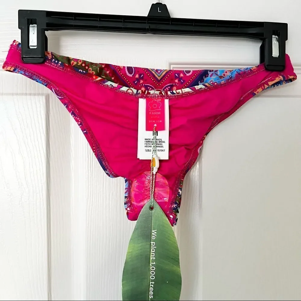 Farm Rio Colorful Bandana Bikini Botton In Multicolor Medium